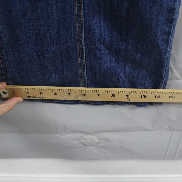 Revice Jumpsuit Womens Extra Small Hollywood Heartthrob Flare Denim Blue Retro - Picture 15 of 16